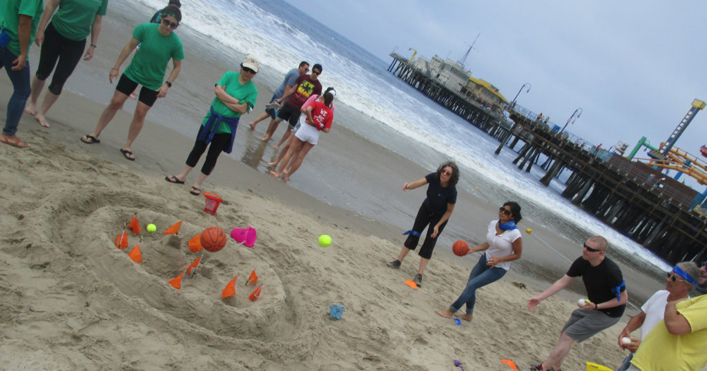 Team bonding and engagement in our beach team building program